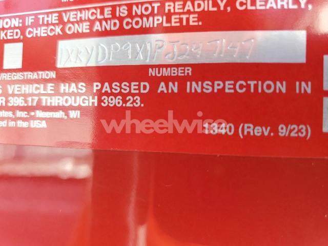 Photo 2 of 2023 KENWORTH T680 SEMI TRUCK (VIN 1XKYDP9X1PJ247147)