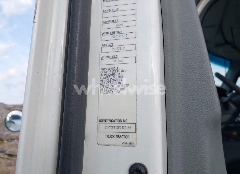 Photo 8 of 2015 Kenworth Construction T680 (VIN 1XKYDP9X7FJ432169)