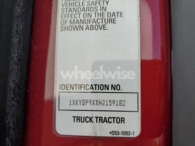 2017 KENWORTH T680 SEMI TRUCK (VIN 1XKYDP9XXHJ159182) main photo