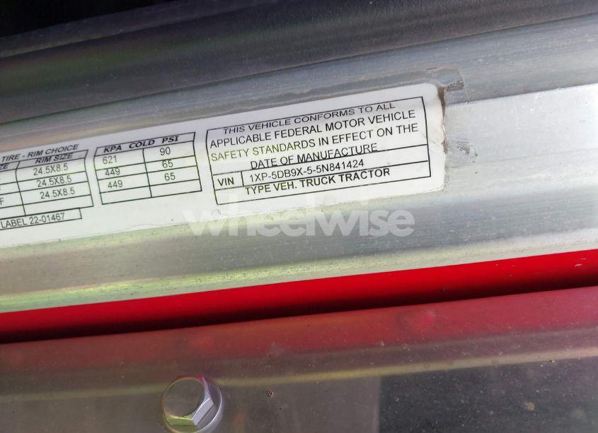 Photo 8 of 2005 Peterbilt 379 N/A (VIN 1XP5DB9X55N841424)