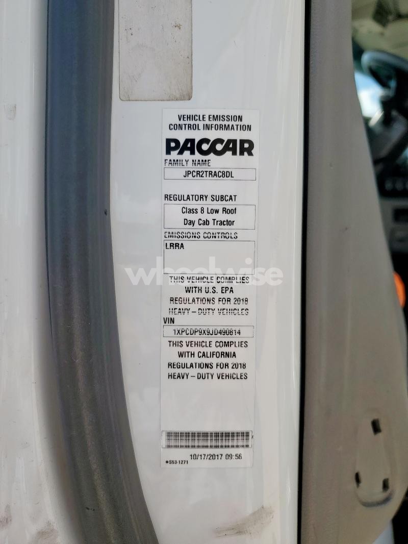 Photo 6 of 2018 PETERBILT TRACTOR 567 N/A (VIN 1XPCDP9X9JD490814)