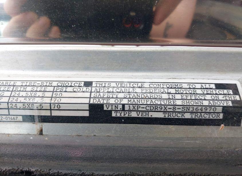 Photo 8 of 1995 Peterbilt 377 N/A (VIN 1XPCDR9X8SN364970)