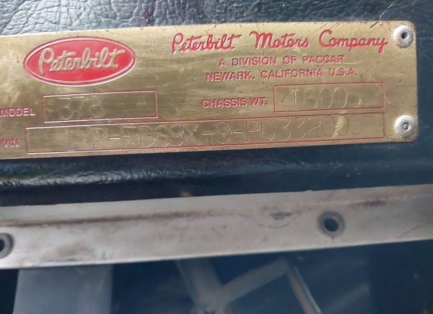 Photo 8 of 1993 Peterbilt 378 N/A (VIN 1XPFD69X9PD332005)