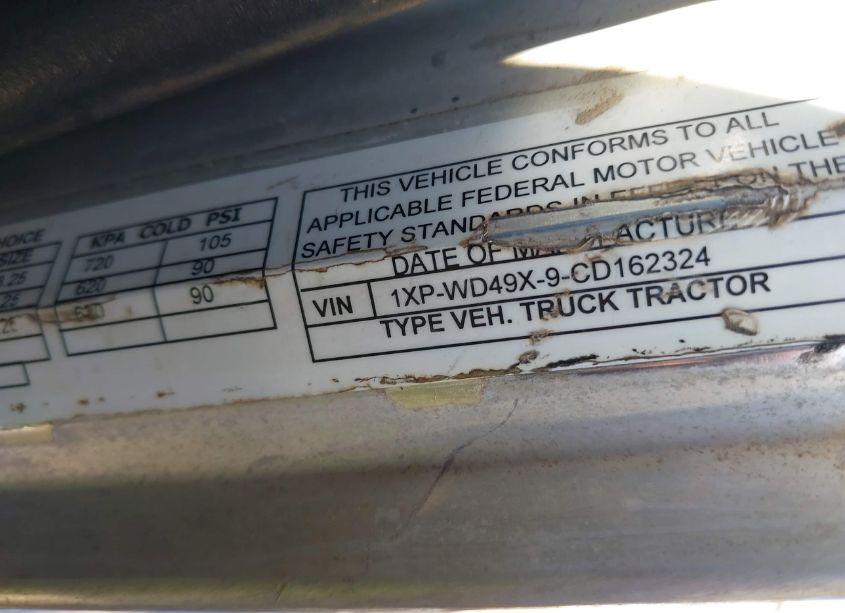 Photo 9 of 2012 Peterbilt 388 N/A (VIN 1XPWD49X9CD162324)