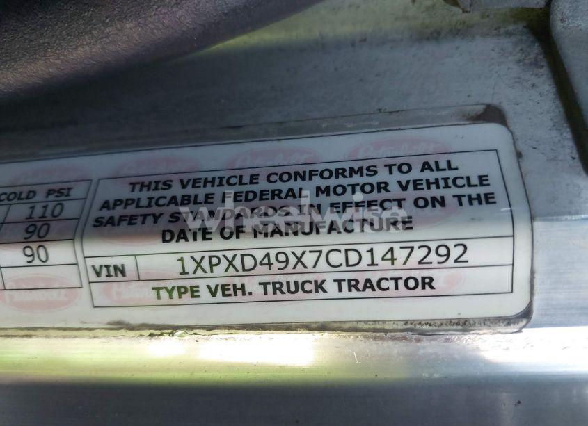 Photo 8 of 2012 Peterbilt 389 N/A (VIN 1XPXD49X7CD147292)