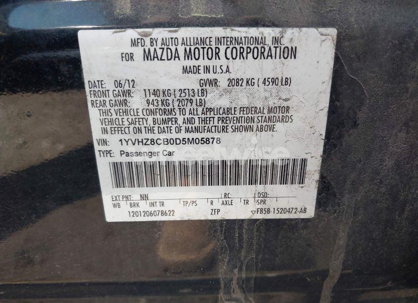 Photo 9 of 2013 Mazda Mazda6 S GRAND TOURING (VIN 1YVHZ8CB0D5M05878)