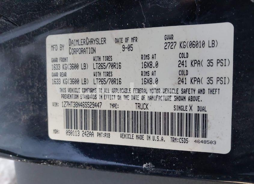 Photo 9 of 2006 Mitsubishi Raider DURO CROSS V8 (VIN 1Z7HT38N46S529447)