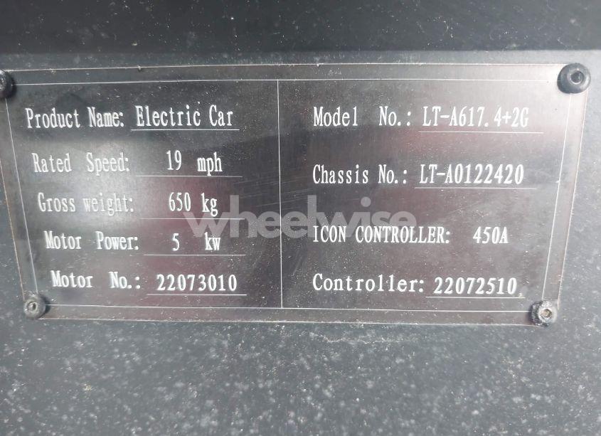 Photo 9 of 2023 Icon I60l GOLF CART (VIN 1Z95R6RA0PT122420)