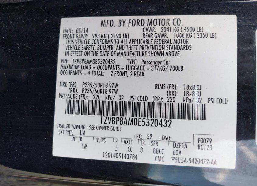 Photo 9 of 2014 Ford Mustang V6 (VIN 1ZVBP8AM0E5320432)