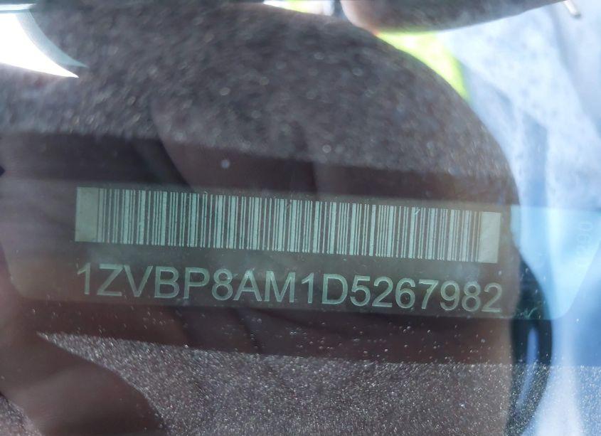 Photo 9 of 2013 Ford Mustang V6 PREMIUM (VIN 1ZVBP8AM1D5267982)