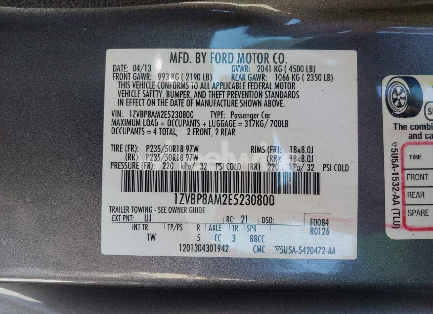 Photo 9 of 2014 Ford Mustang V6 (VIN 1ZVBP8AM2E5230800)