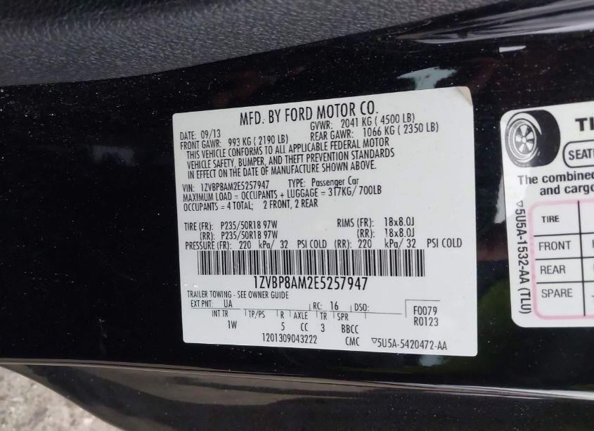 Photo 9 of 2014 Ford Mustang N/A (VIN 1ZVBP8AM2E5257947)