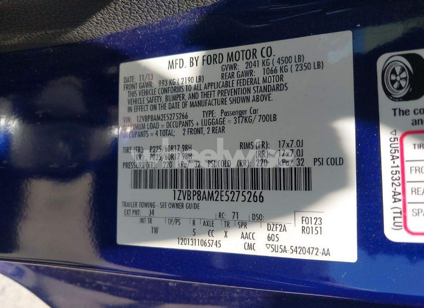 Photo 9 of 2014 Ford Mustang V6 (VIN 1ZVBP8AM2E5275266)