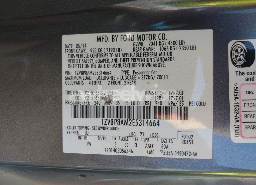Photo 9 of 2014 Ford Mustang V6 (VIN 1ZVBP8AM2E5314664)