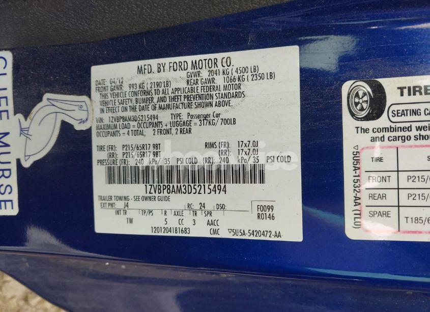 Photo 9 of 2013 Ford Mustang V6 (VIN 1ZVBP8AM3D5215494)