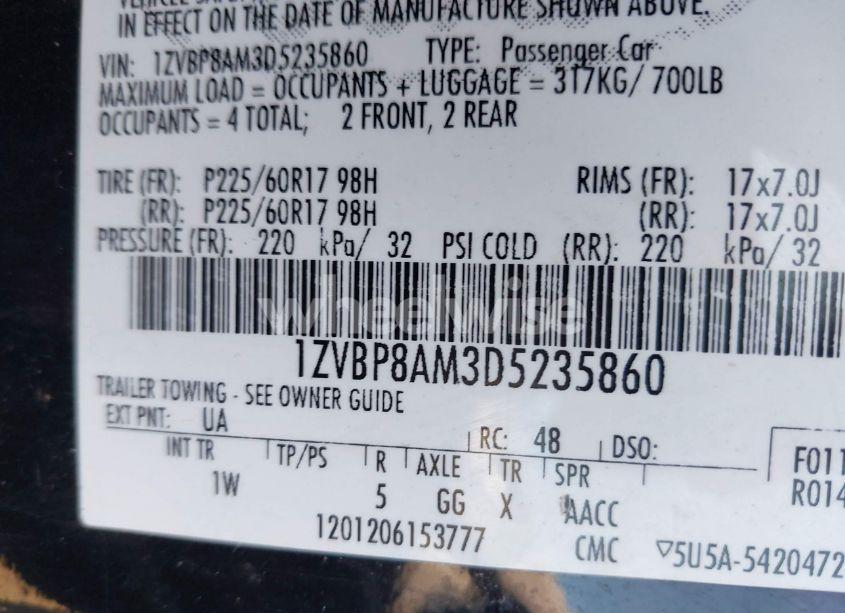 Photo 9 of 2013 Ford Mustang V6 (VIN 1ZVBP8AM3D5235860)