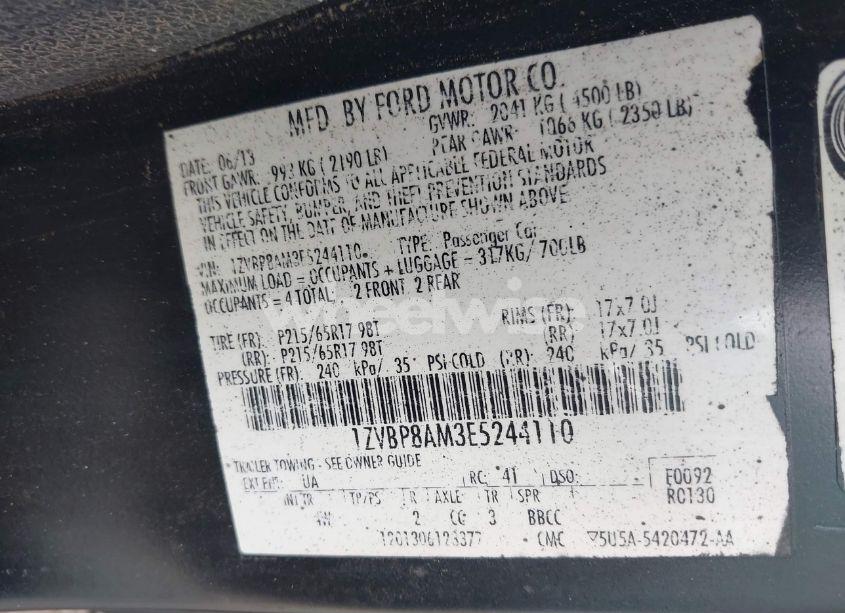 Photo 9 of 2014 Ford Mustang V6 PREMIUM (VIN 1ZVBP8AM3E5244110)