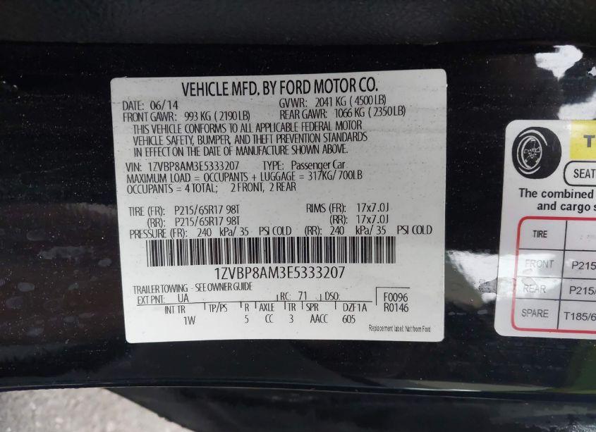 Photo 9 of 2014 Ford Mustang V6 (VIN 1ZVBP8AM3E5333207)