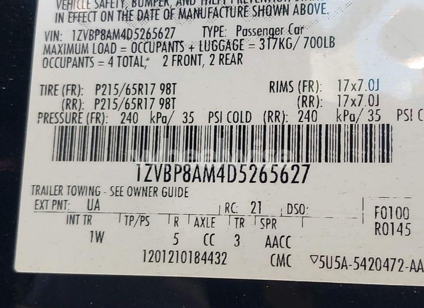 Photo 9 of 2013 Ford Mustang V6 (VIN 1ZVBP8AM4D5265627)