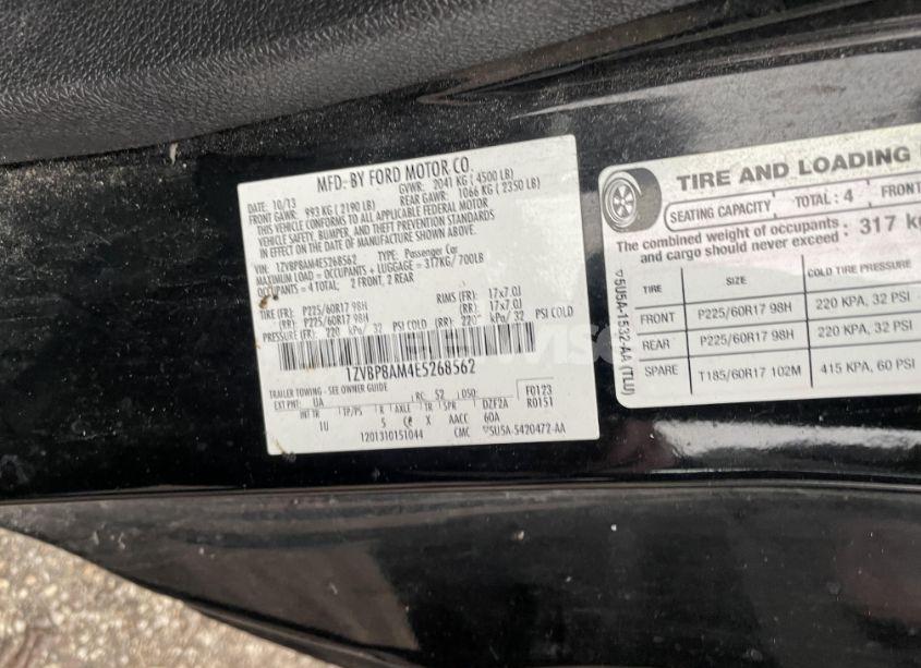 Photo 9 of 2014 Ford Mustang V6 (VIN 1ZVBP8AM4E5268562)