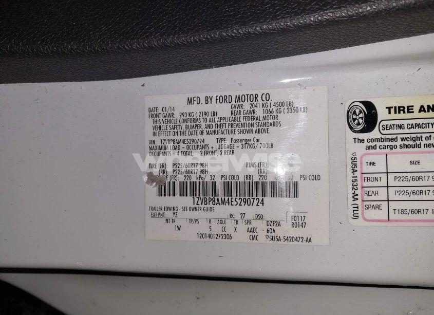 Photo 9 of 2014 Ford Mustang V6 (VIN 1ZVBP8AM4E5290724)