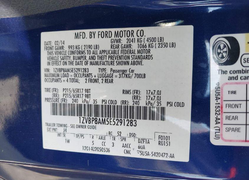 Photo 9 of 2014 Ford Mustang V6 (VIN 1ZVBP8AM5E5291283)