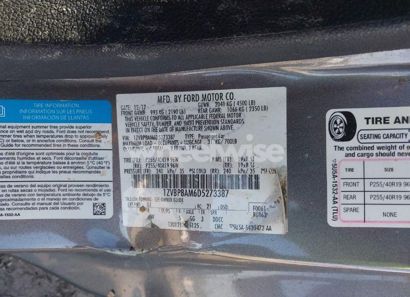 Photo 9 of 2013 Ford Mustang V6 (VIN 1ZVBP8AM6D5273387)