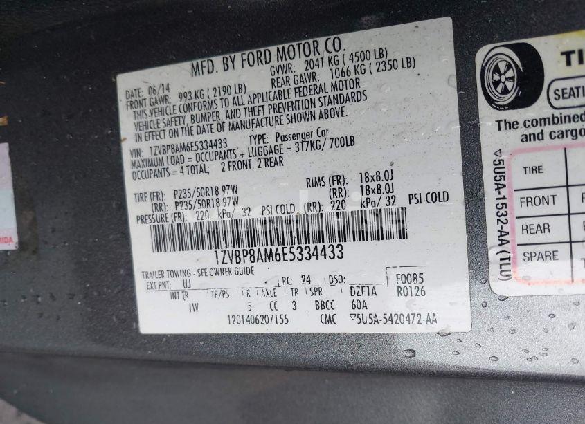 Photo 9 of 2014 Ford Mustang V6 (VIN 1ZVBP8AM6E5334433)