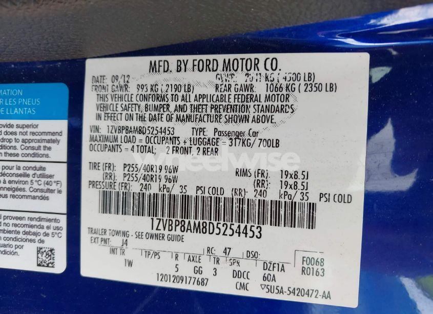 Photo 9 of 2013 Ford Mustang V6 (VIN 1ZVBP8AM8D5254453)