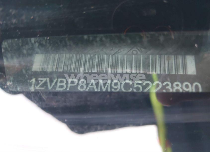 Photo 9 of 2012 Ford Mustang V6 (VIN 1ZVBP8AM9C5223890)