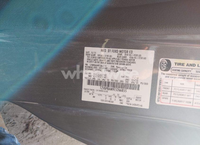 Photo 9 of 2014 Ford Mustang V6 PREMIUM (VIN 1ZVBP8AM9E5266855)