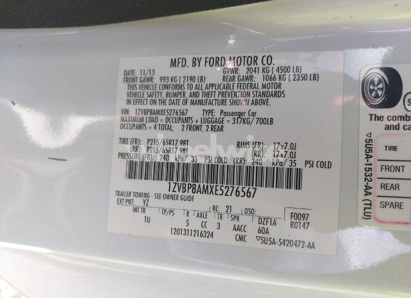 Photo 9 of 2014 Ford Mustang V6 (VIN 1ZVBP8AMXE5276567)