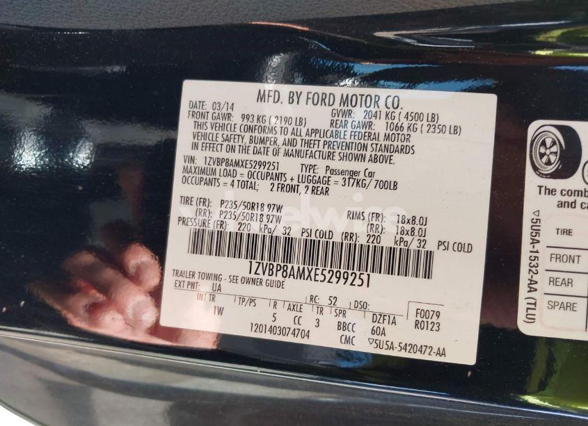 Photo 9 of 2014 Ford Mustang V6 (VIN 1ZVBP8AMXE5299251)