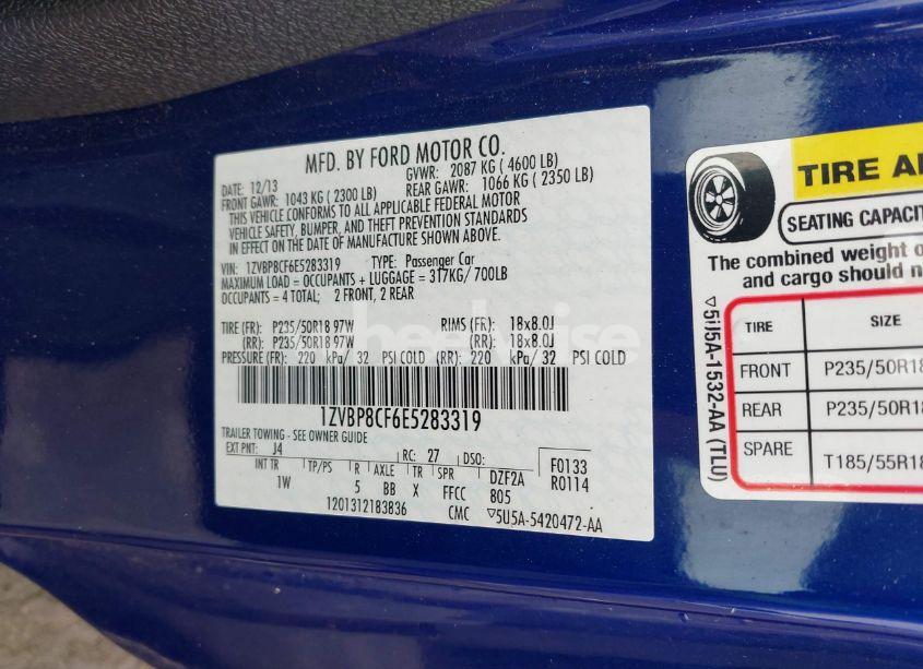 Photo 9 of 2014 Ford Mustang GT (VIN 1ZVBP8CF6E5283319)