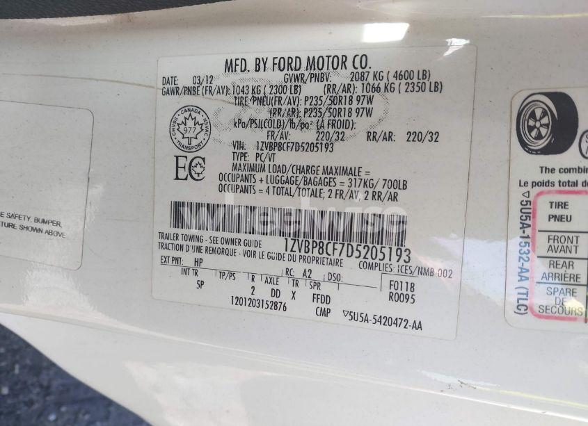 Photo 9 of 2013 Ford Mustang GT (VIN 1ZVBP8CF7D5205193)