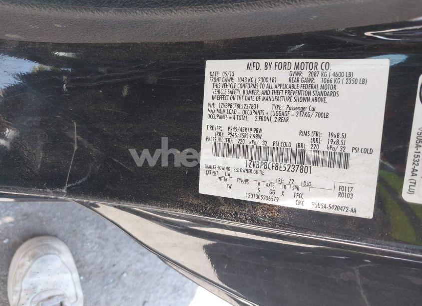 Photo 9 of 2014 Ford Mustang GT (VIN 1ZVBP8CF8E5237801)