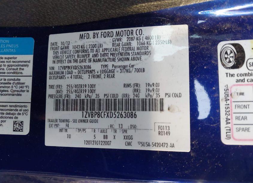 Photo 9 of 2013 Ford Mustang GT (VIN 1ZVBP8CFXD5263086)