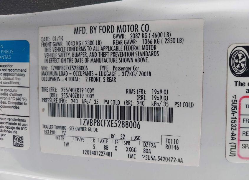 Photo 9 of 2014 Ford Mustang GT (VIN 1ZVBP8CFXE5288006)