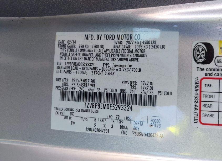 Photo 9 of 2014 Ford Mustang V6 (VIN 1ZVBP8EM0E5293324)