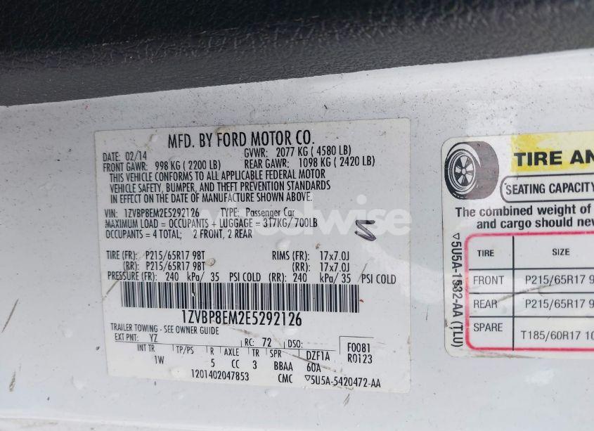 Photo 9 of 2014 Ford Mustang V6 (VIN 1ZVBP8EM2E5292126)