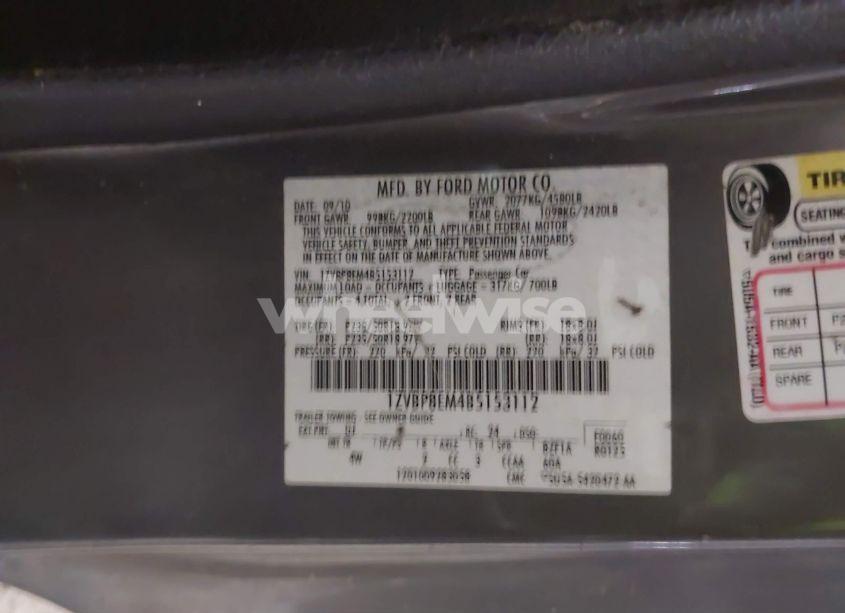 Photo 9 of 2011 Ford Mustang V6 PREMIUM (VIN 1ZVBP8EM4B5153112)