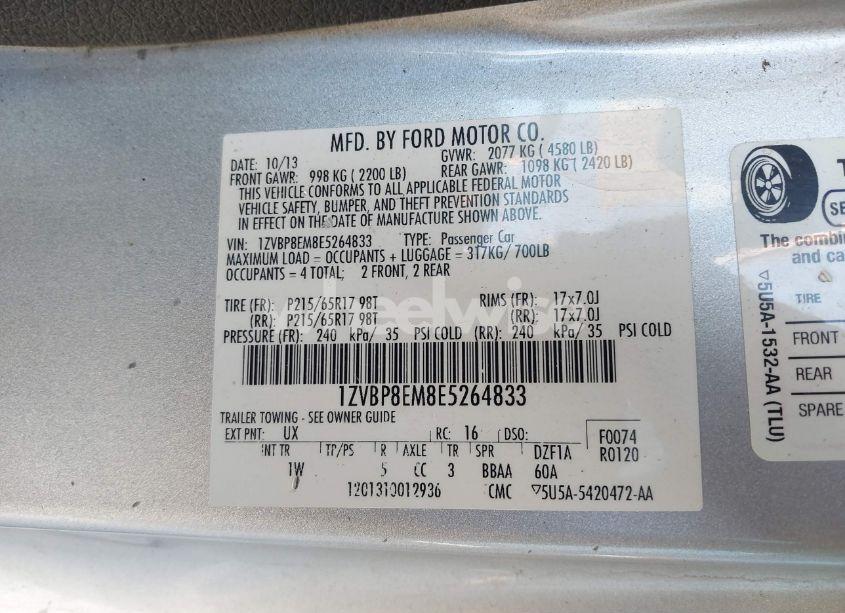 Photo 9 of 2014 Ford Mustang V6 (VIN 1ZVBP8EM8E5264833)