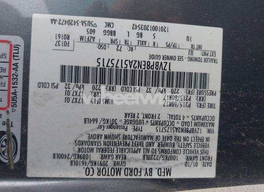 Photo 9 of 2010 Ford Mustang V6/V6 PREMIUM (VIN 1ZVBP8EN2A5175715)