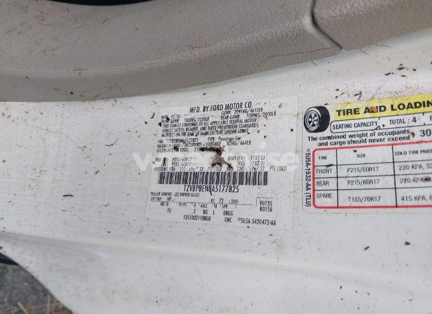 Photo 9 of 2010 Ford Mustang V6/V6 PREMIUM (VIN 1ZVBP8EN8A5177825)