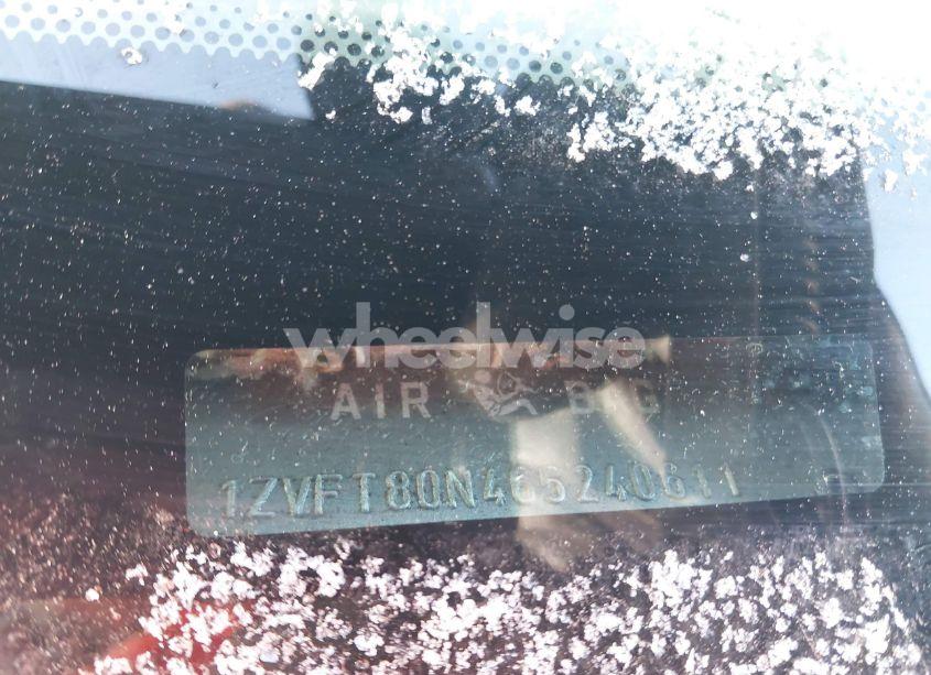 Photo 9 of 2006 Ford Mustang V6 (VIN 1ZVFT80N465240611)