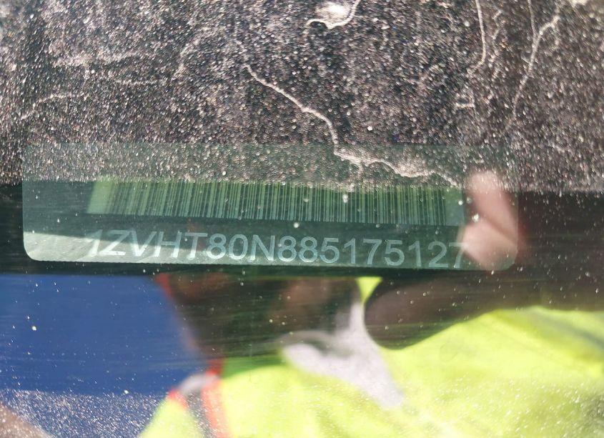 Photo 9 of 2008 Ford Mustang V6 DELUXE/V6 PREMIUM (VIN 1ZVHT80N885175127)