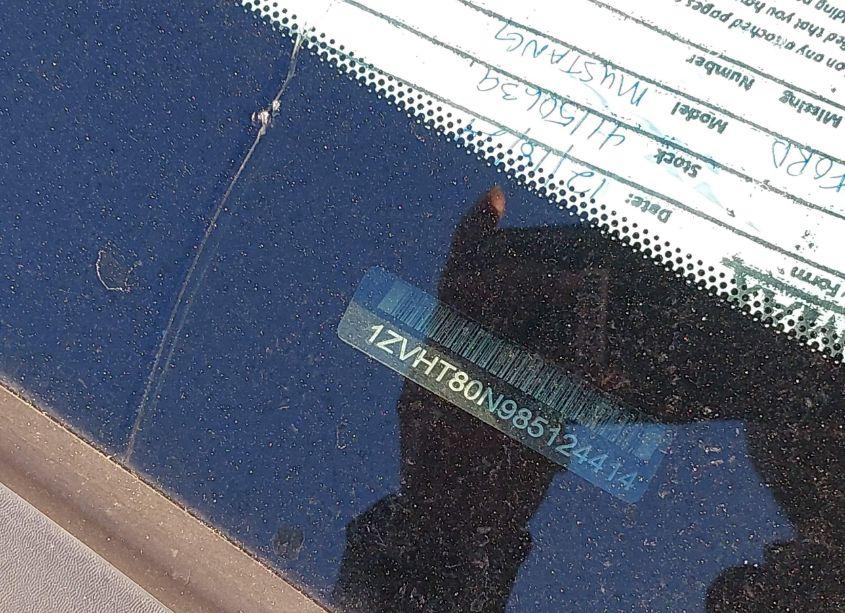 Photo 9 of 2008 Ford Mustang V6 DELUXE/V6 PREMIUM (VIN 1ZVHT80N985124414)