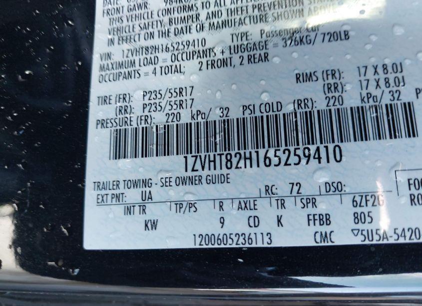 Photo 9 of 2006 Ford Mustang GT (VIN 1ZVHT82H165259410)