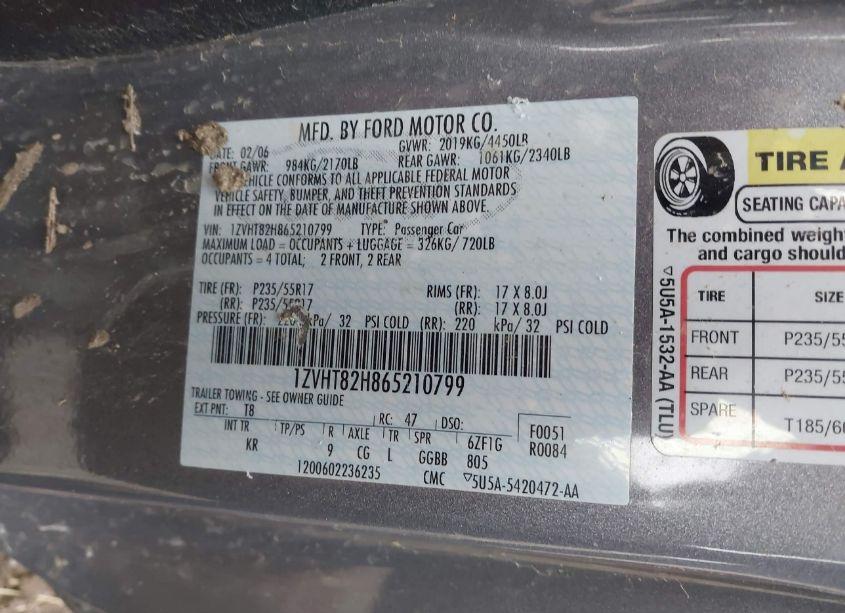 Photo 9 of 2006 Ford Mustang GT (VIN 1ZVHT82H865210799)