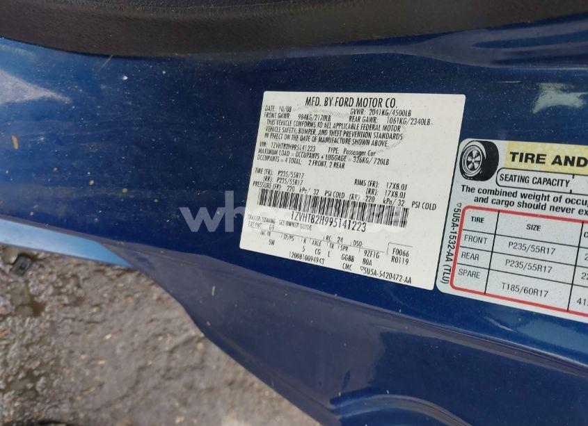 Photo 9 of 2009 Ford Mustang GT/GT PREMIUM (VIN 1ZVHT82H995141223)